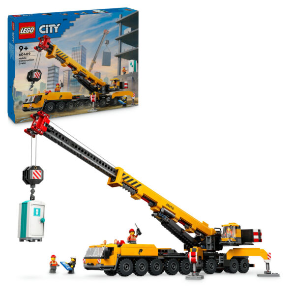 LEGO City - Macara mobila galbena de constructii 60409, 1116 piese