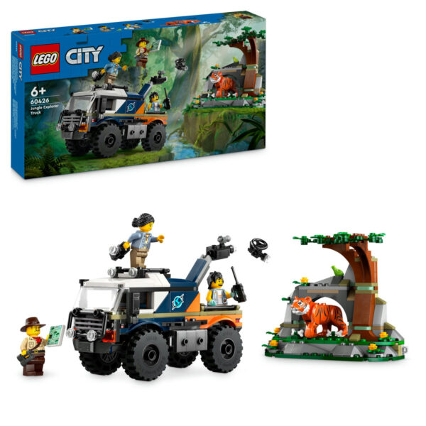 LEGO City - Camionul off-road al unui explorator al junglei 60426, 314 piese