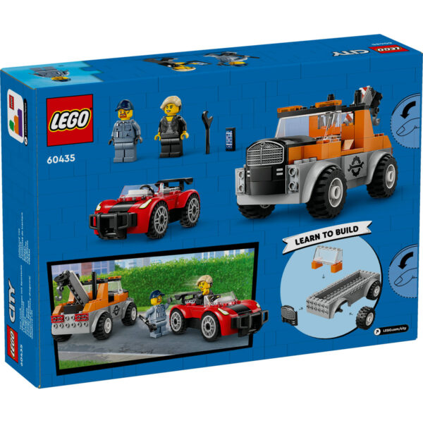 LEGO City - Camioneta de tractare si masina sport 60435, 101 piese