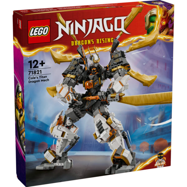 LEGO Ninjago - Robotul-dragon de titan al lui Cole 71821, 1055 piese