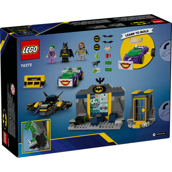 LEGO DC Super Heroes - Batcave™ cu Batman™, Batgirl™ si Joker™ 76272, 184 piese