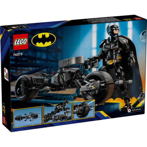 LEGO DC Super Heroes - Figurina de constructie Batman™ si motocicleta Bat-Pod 76273, 713 piese
