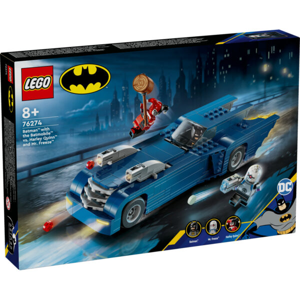 LEGO DC Super Heroes - Batman™ cu  Batmobile™ vs Harley Quinn™ si Mr. Freeze™ 76274, 435 piese