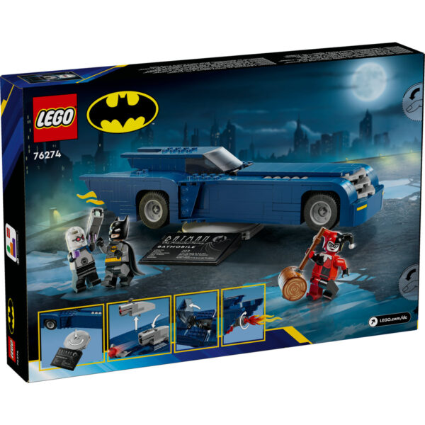 LEGO DC Super Heroes - Batman™ cu  Batmobile™ vs Harley Quinn™ si Mr. Freeze™ 76274, 435 piese