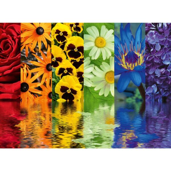 Ravensburger - Puzzle reflexia florilor 500 piese design nou - RVSPA00213
