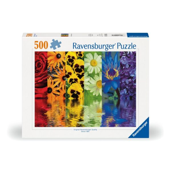 Ravensburger - Puzzle reflexia florilor 500 piese design nou - RVSPA00213