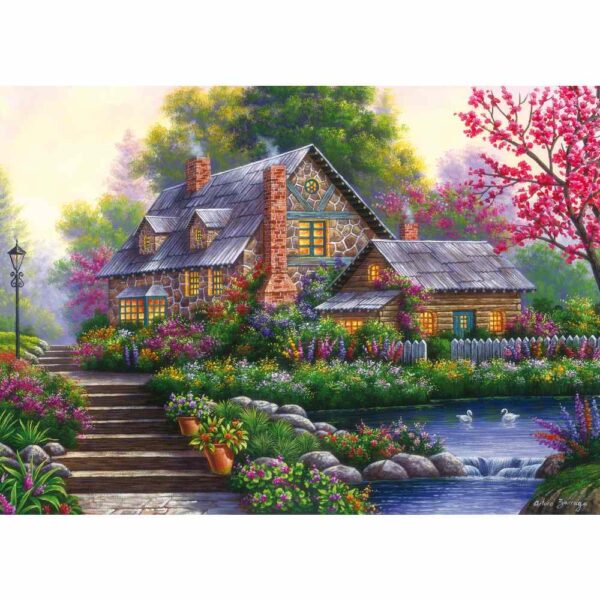 Ravensburger - Puzzle cabana romantica 1000 piese design nou - RVSPA00464