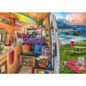 Ravensburger - Puzzle priveliste din rulota 1000 piese design nou - RVSPA00491