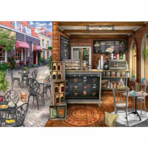 Ravensburger - Puzzle cafenea pitoreasca 1000 piese design nou - RVSPA00541