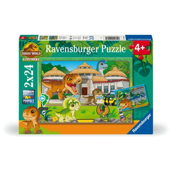 Ravensburger - Puzzle exploratori Jurassic World 2x24 piese - RVSPC01057
