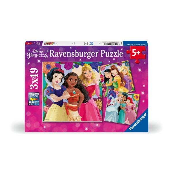 Ravensburger - Puzzle puterea printeselor Disney 3x49 piese - RVSPC01068