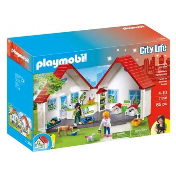 Playmobil - Set portabil clinica veterinara - PM71396