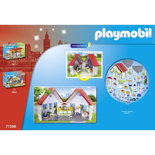 Playmobil - Set portabil clinica veterinara - PM71396