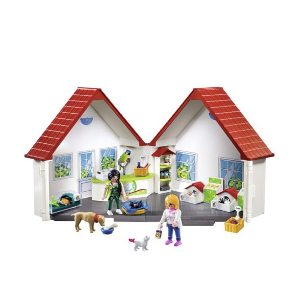 Playmobil - Set portabil clinica veterinara - PM71396