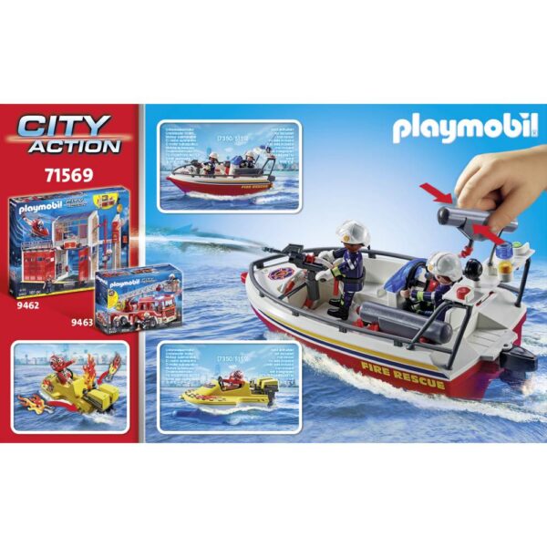 Playmobil - Misiunea pompierilor pe apa - PM71569