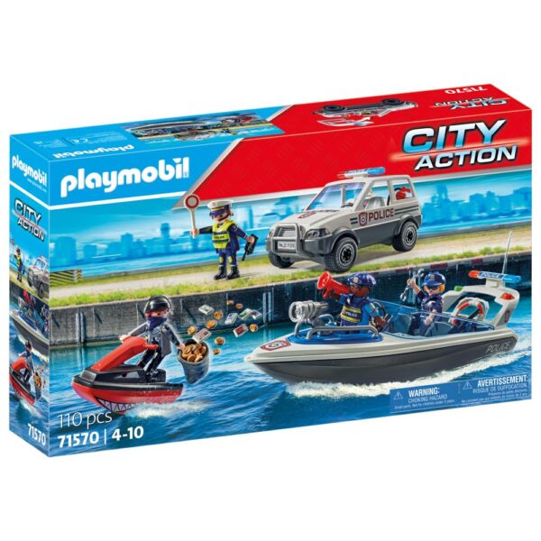 Playmobil - Urmarirea politiei pe apa - PM71570
