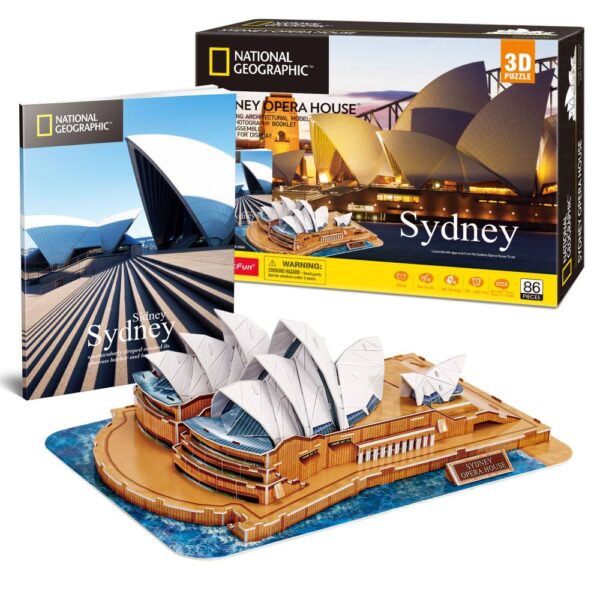 Cubic Fun - Puzzle 3D si brosura opera din Sydney 86 piese - CUDS1088h