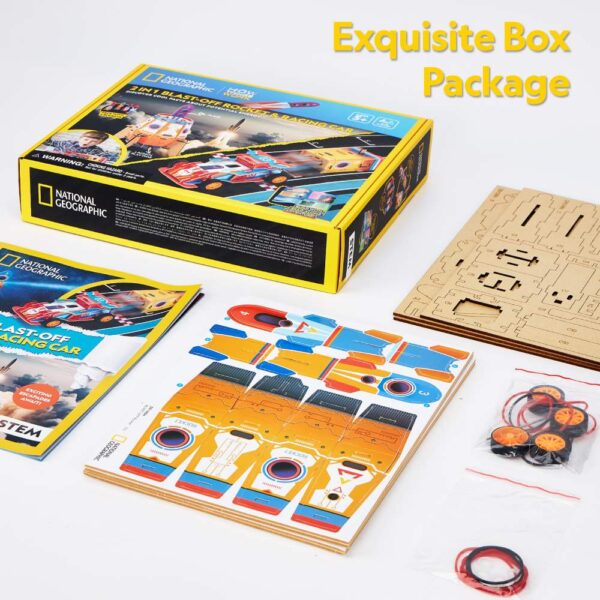 Cubic Fun - Puzzle 3D lansator de rachete si masinuta de curse 88 piese - CUDS1099h