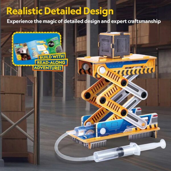 Cubic Fun - Puzzle 3D lift hidraulic 49 piese - CUDS1114h