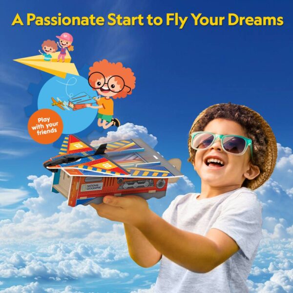 Cubic Fun - Puzzle 3D lansator de avioane 53 piese - CUDS1115h