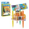 Cubic Fun - Puzzle 3D robot desenator 13 piese - CUDS1119h