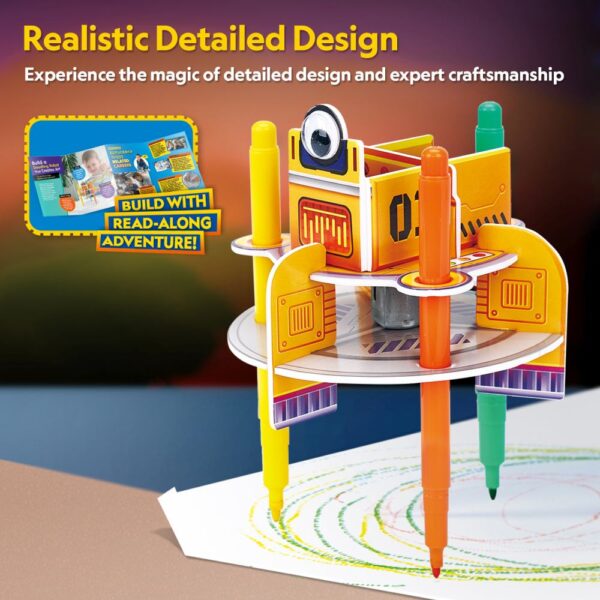 Cubic Fun - Puzzle 3D robot desenator 13 piese - CUDS1119h