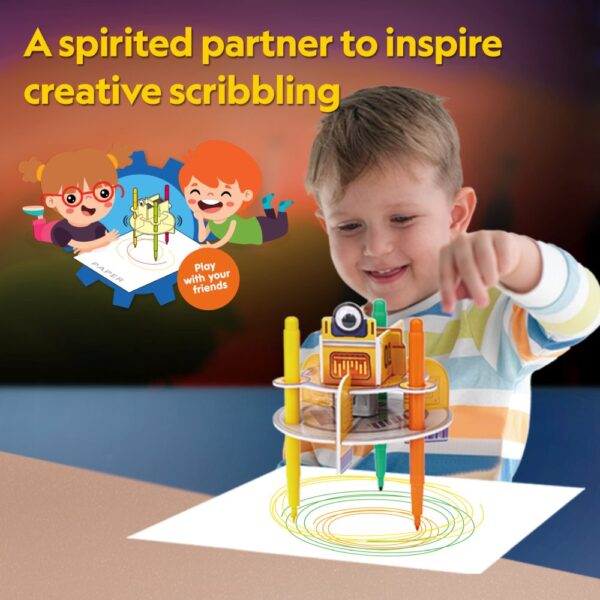 Cubic Fun - Puzzle 3D robot desenator 13 piese - CUDS1119h