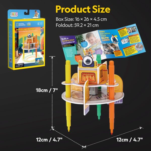 Cubic Fun - Puzzle 3D robot desenator 13 piese - CUDS1119h