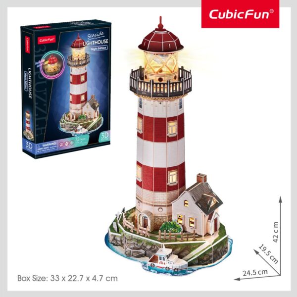 Cubic Fun - Puzzle 3D led far 72 piese - CUL540h