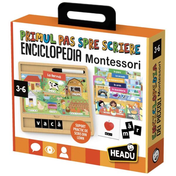 Headu Enciclopedia Montessori primul pas spre scriere - HE59650