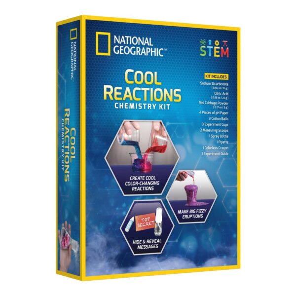 National Geographic - Kit creativ reactii chimice fascinante - NG22572