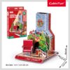 Cubic Fun - Puzzle 3D semineu decorat de Craciun 24 piese - CUW3153