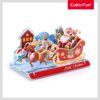 Cubic Fun - Puzzle 3D sania lui Mos Craciun 19 piese - CUW3156h