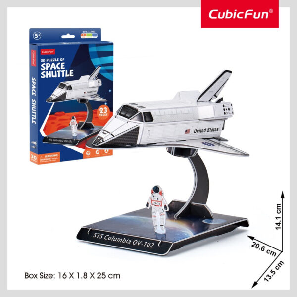 Cubic Fun - Puzzle 3D naveta spatiala 23 piese - CUW3197