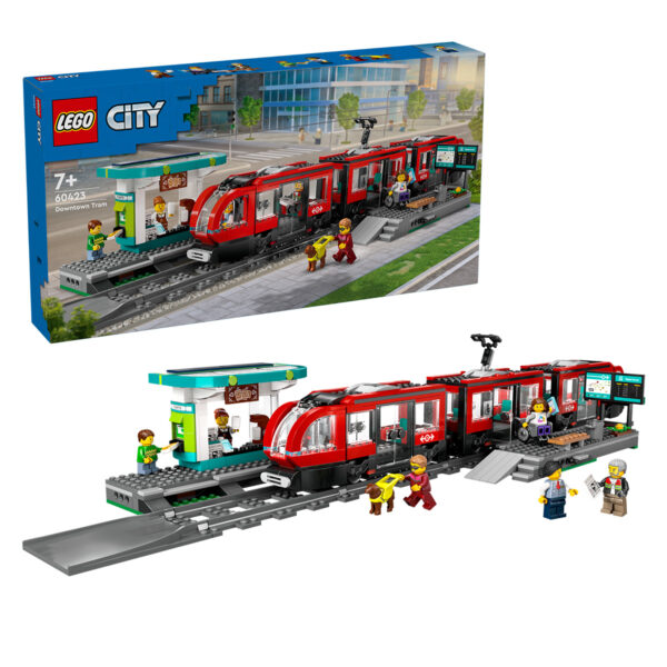 LEGO City - Statie si tramvai in centrul orasului 60423, 811 piese