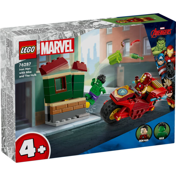 76287-lego-super-heroes-1 LEGO Marvel Super Heroes - Iron Man cu motocicleta si Hulk 76287, 68 piese