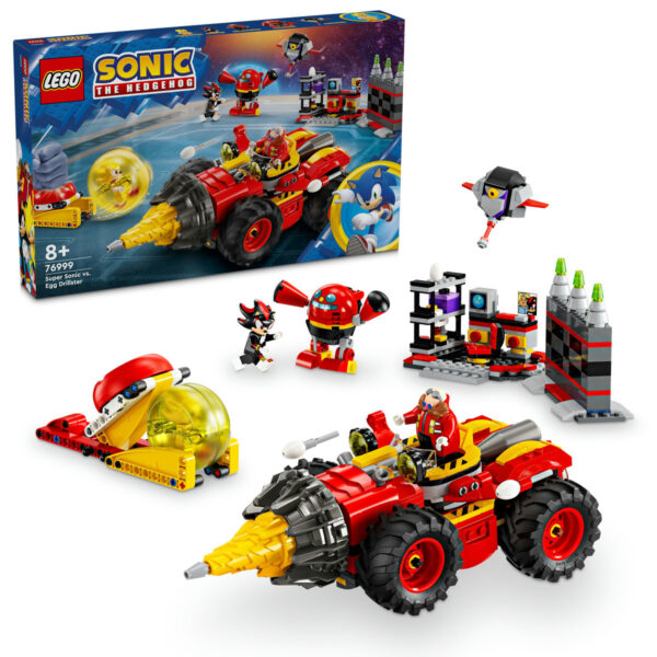 76999-lego-sonic-the-hedgehog LEGO Sonic the Hedgehog - Super Sonic vs. Egg Drillster 76999, 590 piese