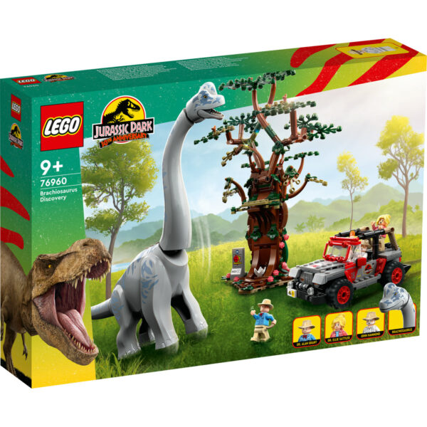 LEGO Jurassic World - Descoperirea dinozaurului Brachiosaurus 76960, 512 piese