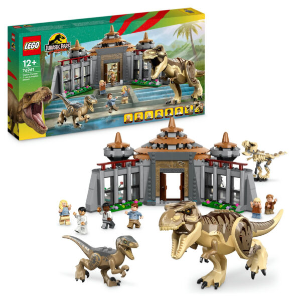 LEGO Jurassic World - Centru pentru turisti: T.rex si Raptor 76961, 693 piese