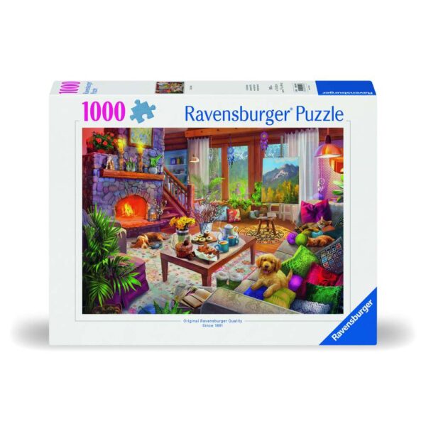 Ravensburger - Puzzle cabana cozy 1000 piese design nou - RVSPA00293