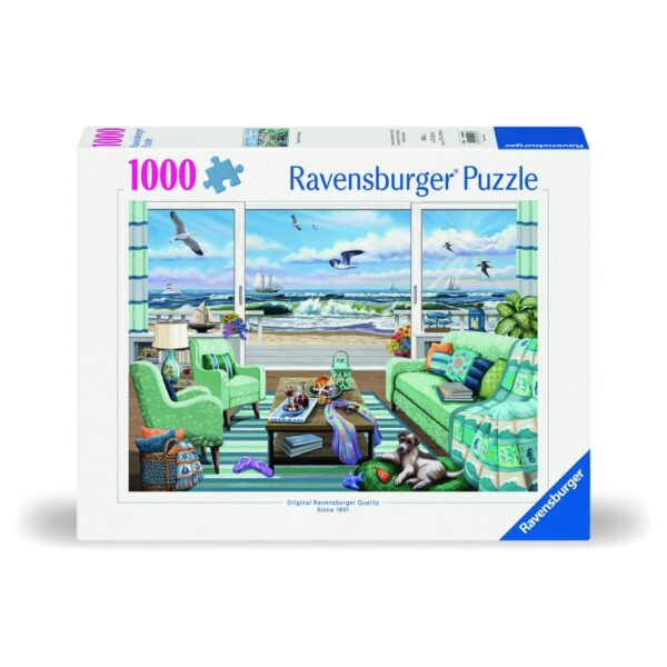 Ravensburger - Puzzle vedere la plaja 1000 piese design nou - RVSPA00553