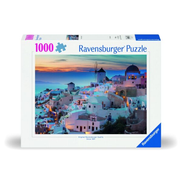 Ravensburger - Puzzle noaptea in Santorini 1000 piese design nou - RVSPA00663