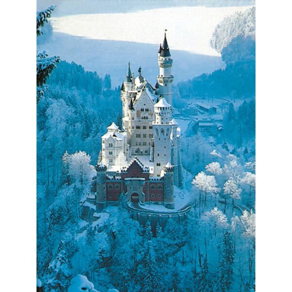 Ravensburger - Puzzle castelul Neuschwanstein iarna 1500 piese design nou - RVSPA00704
