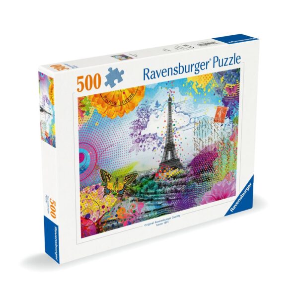 Ravensburger - Puzzle carte postala din Paris 500 piese - RVSPA00772