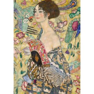 Ravensburger - Puzzle Klimt doamna cu evantai 1000 piese - RVSPA01132