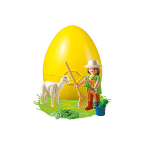 Playmobil - Pusculita ou ingrijitor zoo cu alpaca - PM4944