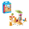 Playmobil - Figurine copii cu castel de nisip - PM71581