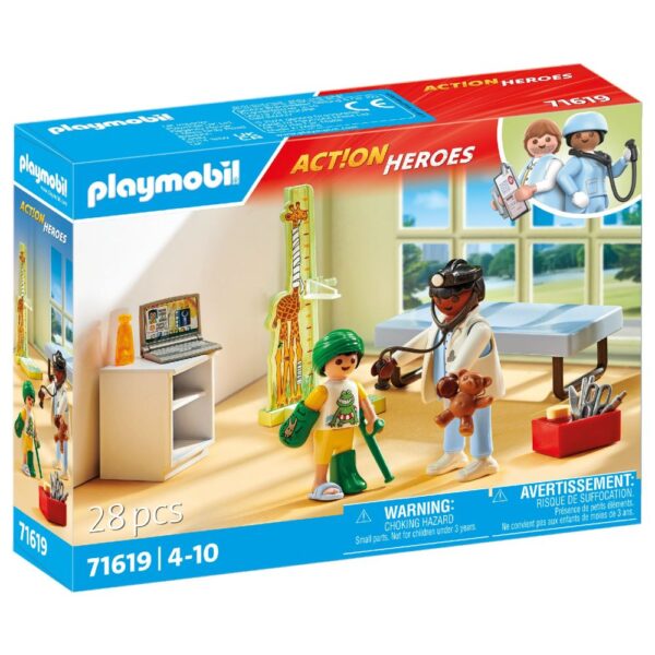 Playmobil - Pediatru cu copil si ursulet - PM71619