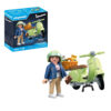 Playmobil - Vespa verde cu o femeie - PM71621