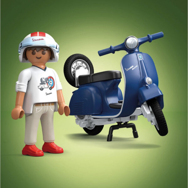 Playmobil - Vespa albastra cu un barbat - PM71622